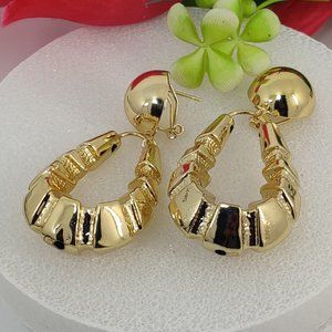 New Non-Faded Gold Plated Earrings